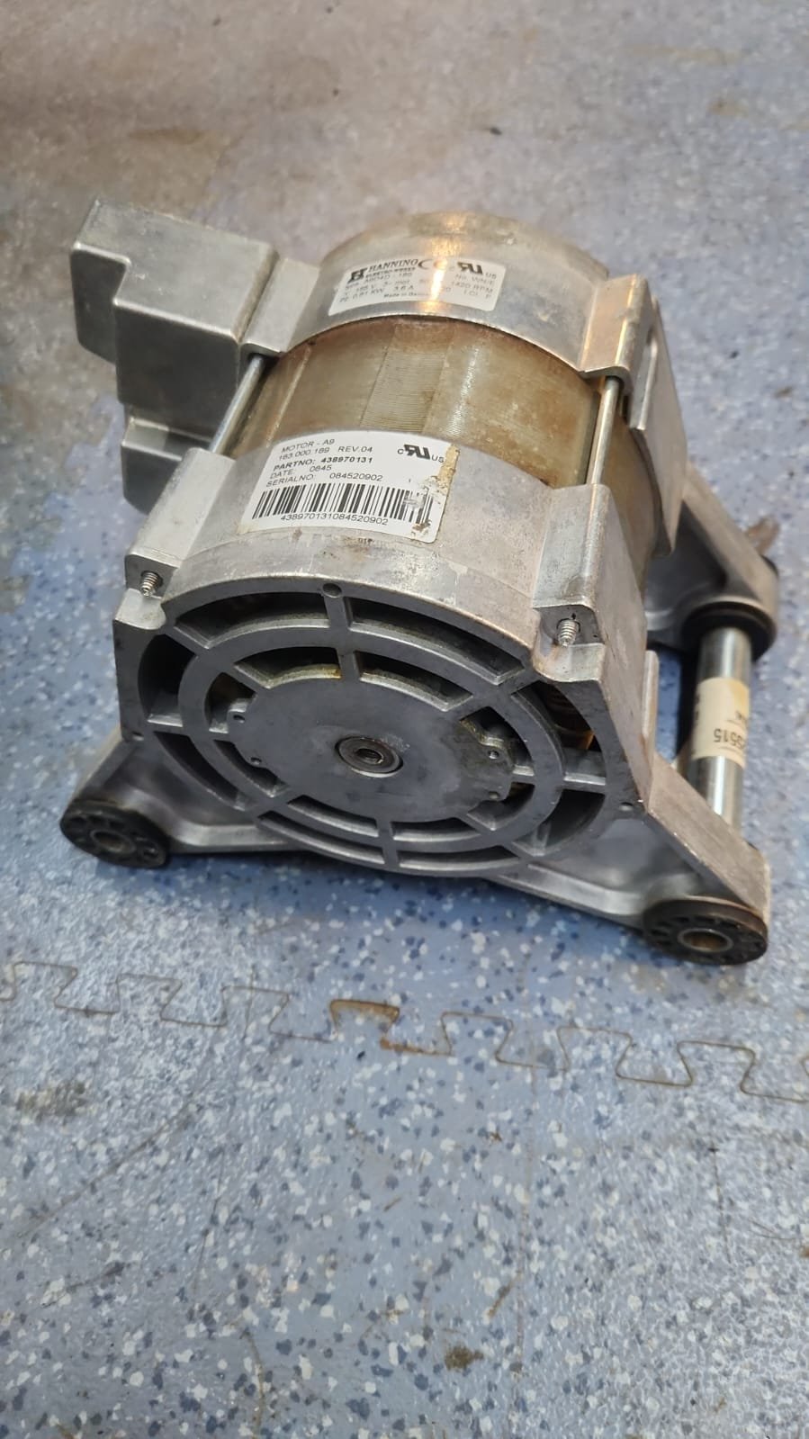 Electrolux Waschmaschinen-Motor 438970131 (Hanning A9D4D-189, 0,61 kW)