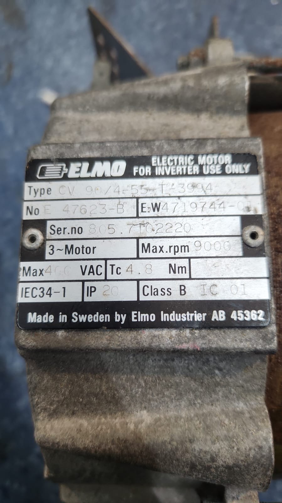 ELMO Waschmaschinen-Motor CV 90/4 – Electrolux 4719744-01